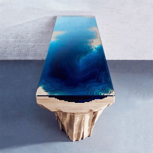Aparador contemporâneo - ABYSS - Duffy London - em madeira / em vidro / retangular