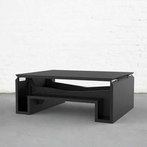 Mesa de centro contemporânea - MK2 - Duffy London - em madeira / retangular / ajustável