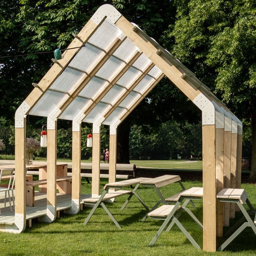 Pérgola em madeira - THE FRAMEHOUSE - dutchtub - em aço