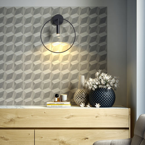 Arandela contemporânea - REVOLTA A-3630 - ESTILUZ - para ambiente interno / em alumínio / em acrílico