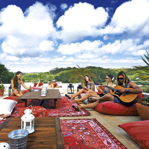 Tapete contemporâneo - PICNIC LOUNGE - Fatboy the original - estampado / em poliéster / em PVC