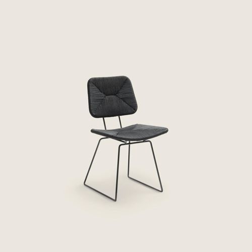 Cadeira de sala de jantar de design escandinavo - ECHOES S.H. - FLEXFORM - para ambiente interno / metálica / em termoplástico