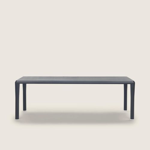 Mesa de jantar de design minimalista - KOBO - FLEXFORM - em termoplástico / metálica / com folheado de madeira