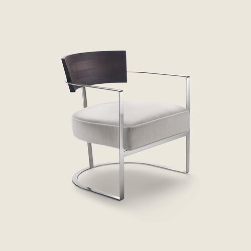 Poltrona de design minimalista - MORGAN - FLEXFORM - em espuma de poliuretano / em tecido / metálica