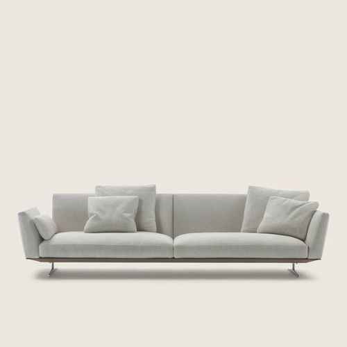 Sofá modular - EVERGREEN - FLEXFORM - moderno / para ambiente interno / metálico