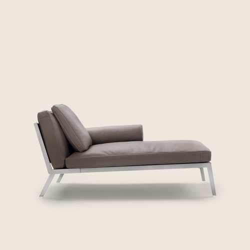 Chaise longue moderna - HAPPY - FLEXFORM - em tecido / em espuma de poliuretano / em couro