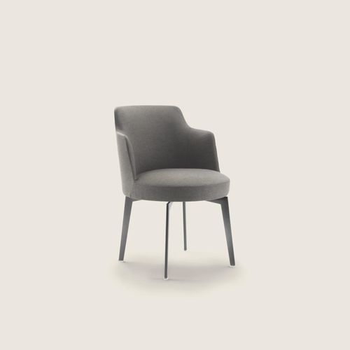 Cadeira de sala de jantar moderna - HERA - FLEXFORM - para ambiente interno / em polímero / em tecido