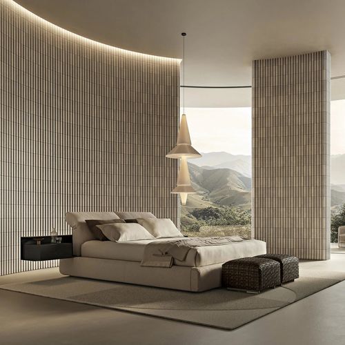 Cama de dois lugares - NEWBRIDGE - FLEXFORM - contemporânea / com gavetas / horizontal