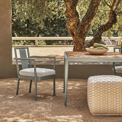 Cadeira de sala de jantar moderna - CAMARGUE - FLEXFORM - para ambiente externo / em termoplástico / em alumínio