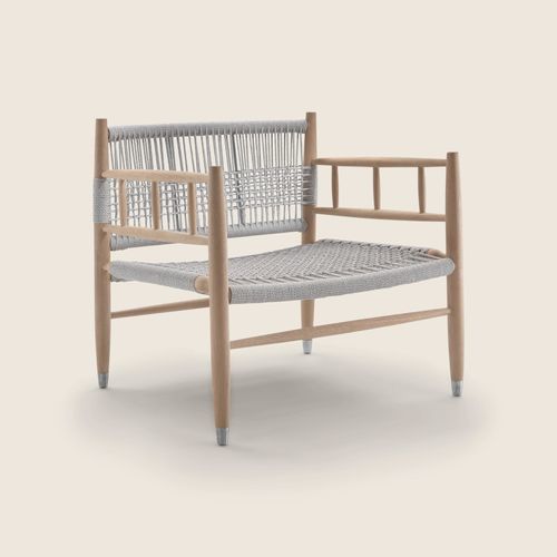 Poltrona contemporânea - LEE - FLEXFORM - em fibra de poliéster / em polipropileno / em iroko