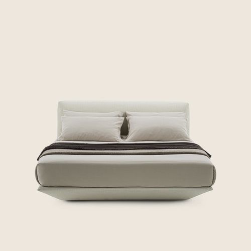 Cama de casal - LOUNGESCAPE - FLEXFORM - contemporânea / com cabeceira estofada / com compartimento de arrumação