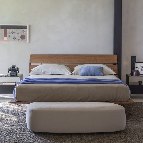 Cama contemporânea - TADAO - Flou - de casal / de solteiro / com cabeceira