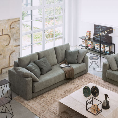 Sofá-cama - PIAZZADUOMO - Flou - contemporâneo / em tecido / em couro