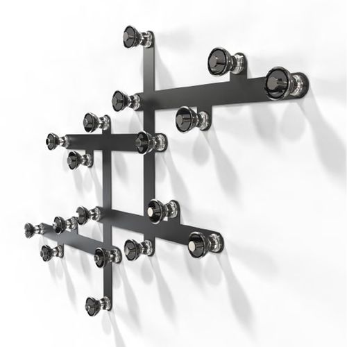 Cabide de parede contemporâneo - B1000-B - Frost Design - em alumínio / múltiplo