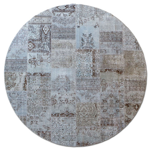 Tapete contemporâneo - MeatPacking Patchwork Argento - G.T.DESIGN - patchwork / de lã / em algodão