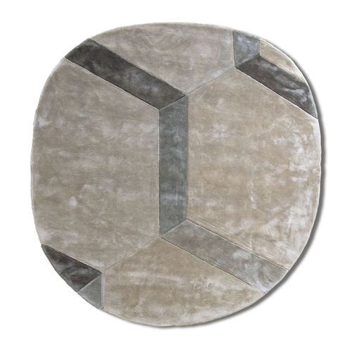 Tapete contemporâneo - Cobblestone Native - G.T.DESIGN - geométrico / em Tencel® / retangular