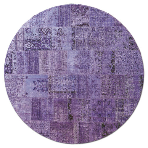 Tapete contemporâneo - MeatPacking Viola Chiaro - G.T.DESIGN - patchwork / de lã / em algodão