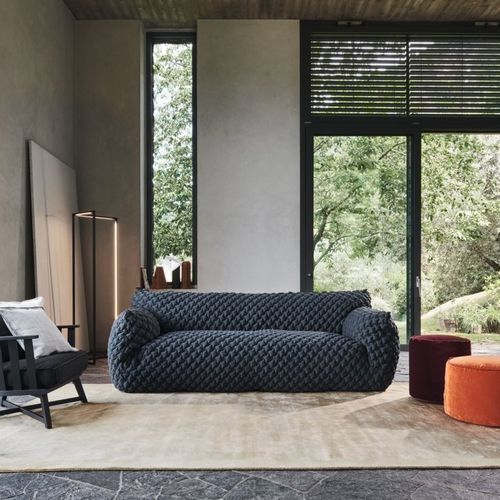 Sofá contemporâneo - NUVOLA - GERVASONI - em poliéster / com braços / com capa removível