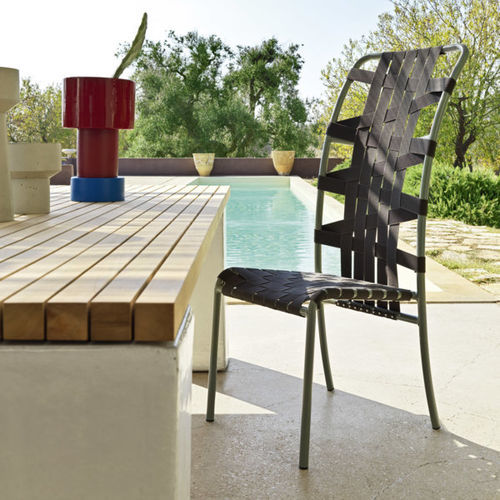 Cadeira minimalista - INOUT - GERVASONI - para ambiente interno / para ambiente externo / em PVC