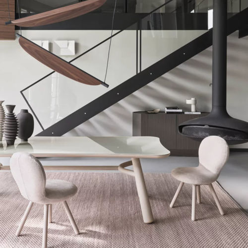 Cadeira design - CLUB - GERVASONI - para ambiente interno / em madeira de freixo / com base em madeira