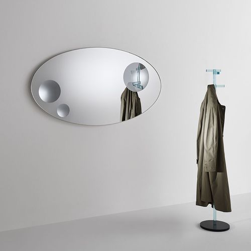 Espelho de parede - CELESTE - GLAS ITALIA - contemporâneo / redondo / oval