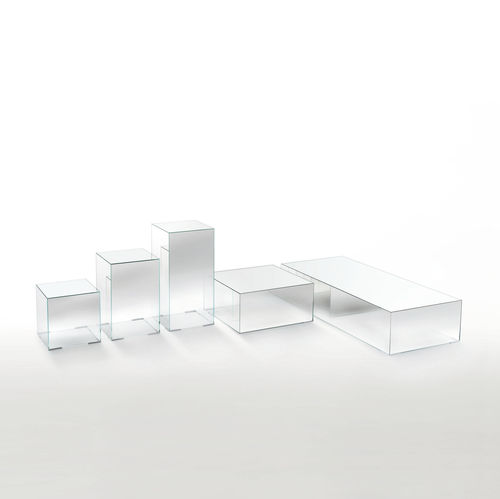 Mesa de centro contemporânea - ILLUSION  - GLAS ITALIA - em vidro / retangular / da linha residencial