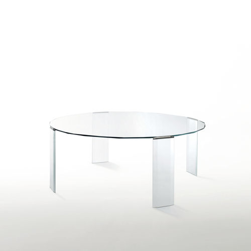 Mesa de jantar contemporânea - KOOH-I-NOOR - GLAS ITALIA - em vidro / redonda / da linha residencial