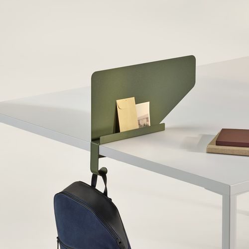 Separador de estações de trabalho de mesa - OE1 BOUNDARY SCREEN - Herman Miller - em tecido / em aço / magnético