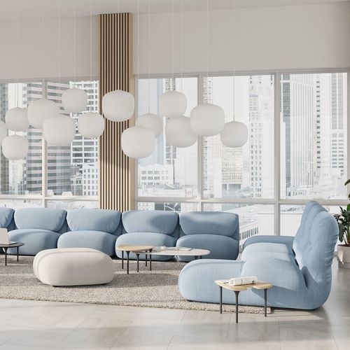 Sofá modular - LUVA - Herman Miller - contemporâneo / em tecido / em couro