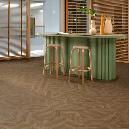 Revestimento de piso vinílico - CUT &amp; FORM&trade; - Interface - para ambiente interno / para sala de estar / para escritório