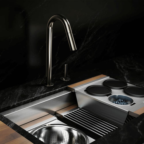 Torneira simples para pia de cozinha - APEX 306205 - JULIEN - de bancada / em latão / para cozinha