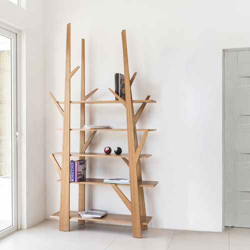 Estante contemporânea - JUNIPER - Kenneth Cobonpue - em carvalho