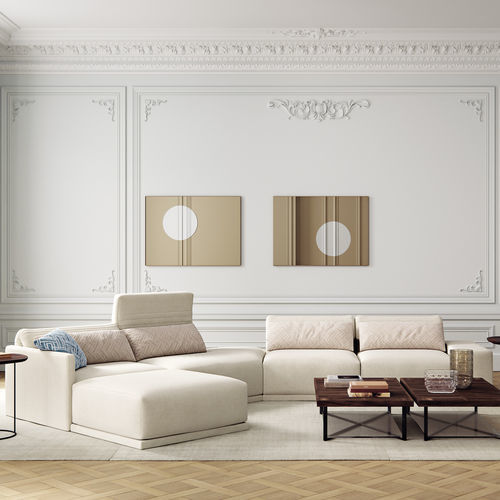 Sofá modular - GRAND ANGLE - Ligne Roset - de canto / moderno / em tecido
