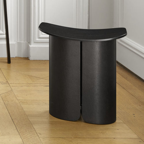 Banqueta design - SAN - Ligne Roset - em carvalho / em nogueira / com base em carvalho