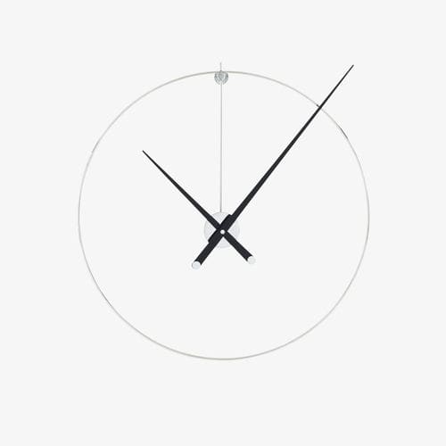 Relógio contemporâneo - PIK - Ligne Roset - de parede / analógico / em nogueira