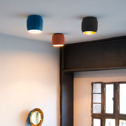 Plafon contemporâneo - SCOTCH CLUB - Marset Iluminacion - redondo / metálico / em cerâmica