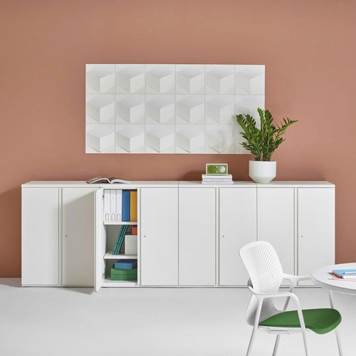 Painel acústico para parede - Cube - MIO - em PET / em plástico reciclado / quadrado