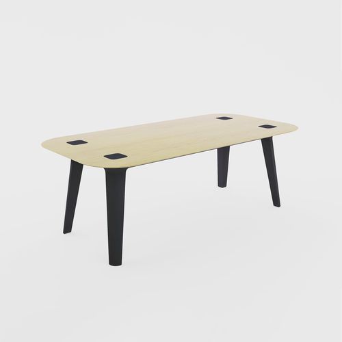 Mesa de centro contemporânea - Two Tone - MIO - em madeira de freixo / com base em madeira de freixo / retangular