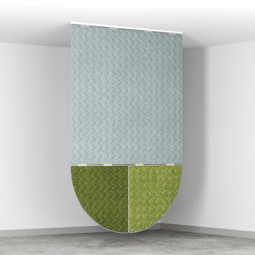 Divisória de ambiente em PET - QuiltForms 27" Quarter Circle - MIO - em plástico reciclado / da linha comercial / para ambiente interno