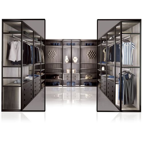 Closet de canto - PALO ALTO I-BOX - MisuraEmme SpA - contemporâneo / em laminado melamínico / em madeira laqueada