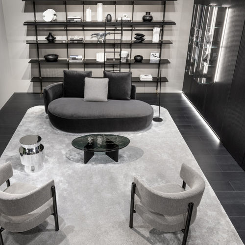 Sofá de design orgânico - ROSÈ - MisuraEmme SpA - em tecido / em couro / em espuma de poliuretano