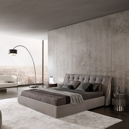 Cama de dois lugares - SUMO - MisuraEmme SpA - contemporânea / estofada / em tecido