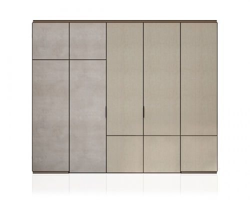 Porta para armário com folheado de madeira - PUZZLE - MisuraEmme SpA - interna / em alumínio / de abrir