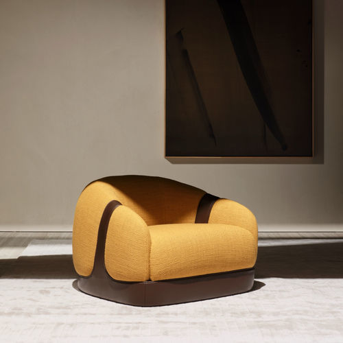 Poltrona moderna - CORSETTO - Molteni&C - em couro / em tecido / em aço