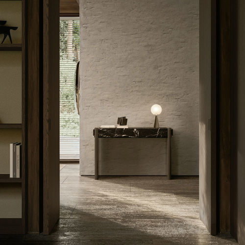 Aparador contemporâneo - MIDDAY - Molteni&C - em aço pintado / em mármore / retangular