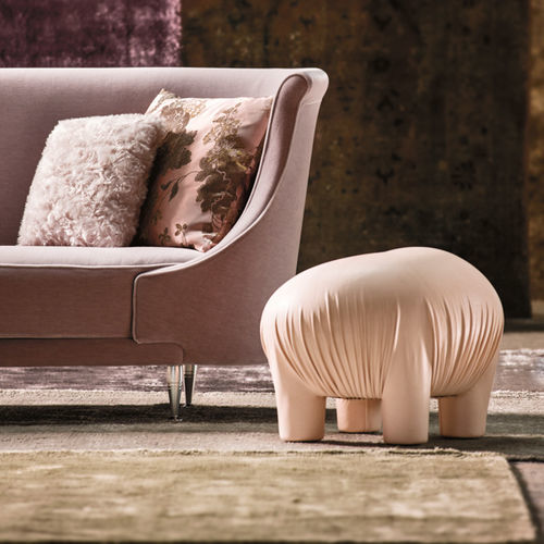 Puff de design original - ANOMALY - MOROSO - em couro / outros formatos / bege