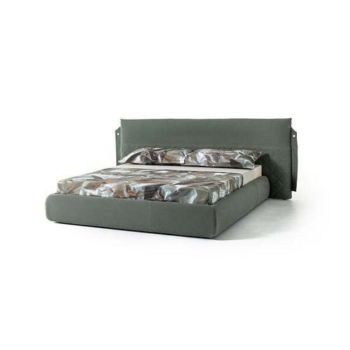 Cama de casal - CAMP - MOROSO - contemporânea / estofada / com cabeceira