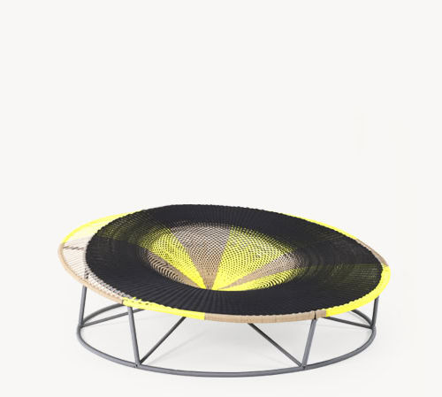 Divã contemporâneo - AMACA - MOROSO - em polietileno / em aço pintado / com base em aço