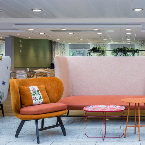 Poltrona baixa contemporânea - ARIEL - MOROSO - em tecido / em aço / com capa removível