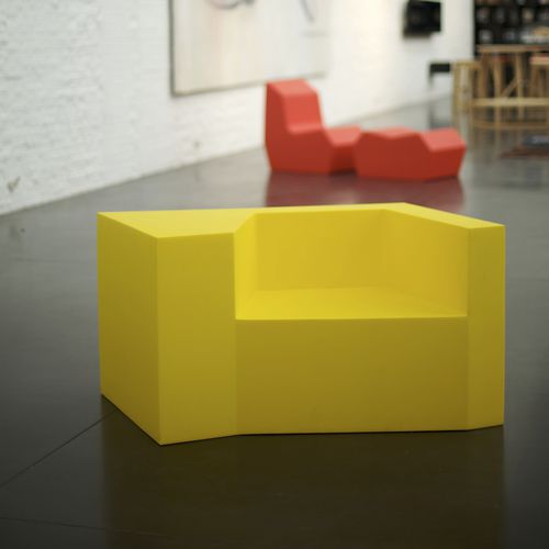 Poltrona contemporânea - DAI - SDC_lab - em tecido / em couro / em madeira